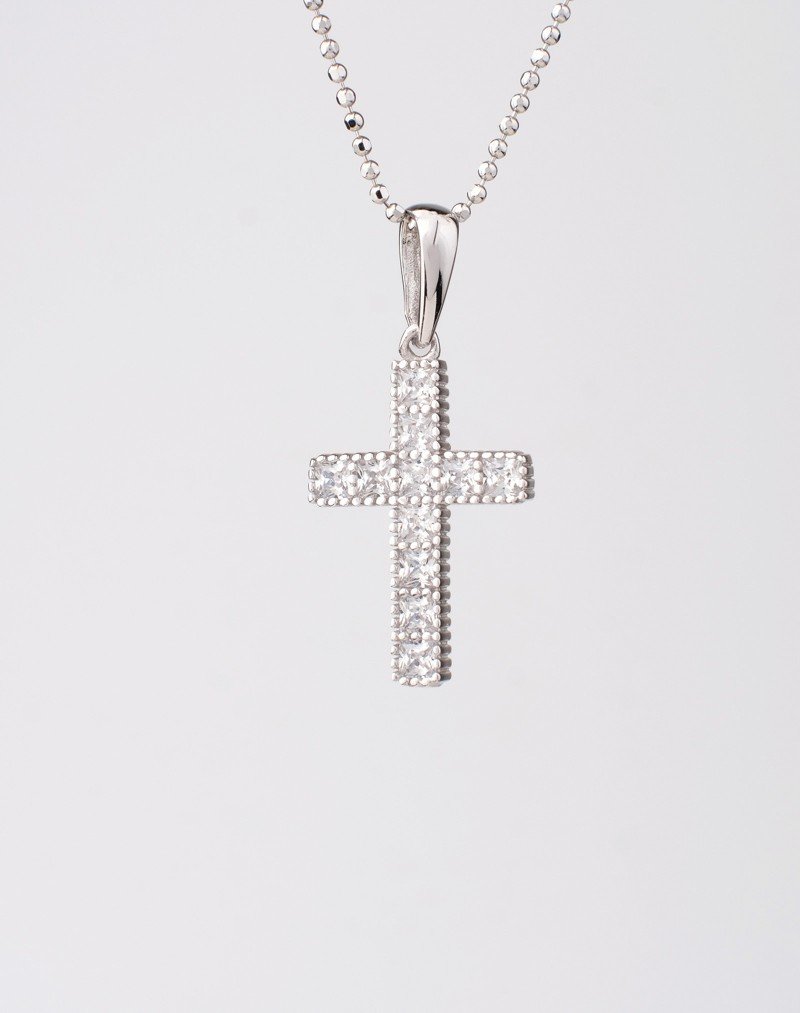 Balto aukso pakabukas "Kryželis"-Pagrindinis-aukseja