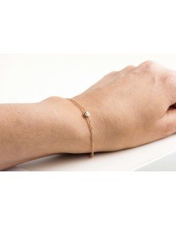 Apyrankė. Reguliuojamas ilgis. Rausvas auksas, praba 585 | Aukseja.lt