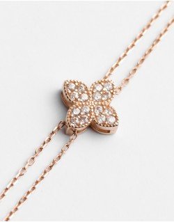 Auskarai su užsukamu užsegimu- Širdelė. Rausvas auksas, praba 585 | Aukseja.lt