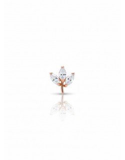 Mono auskaras - Lapeliai. Rausvas auksas, praba 585 |Aukseja.lt