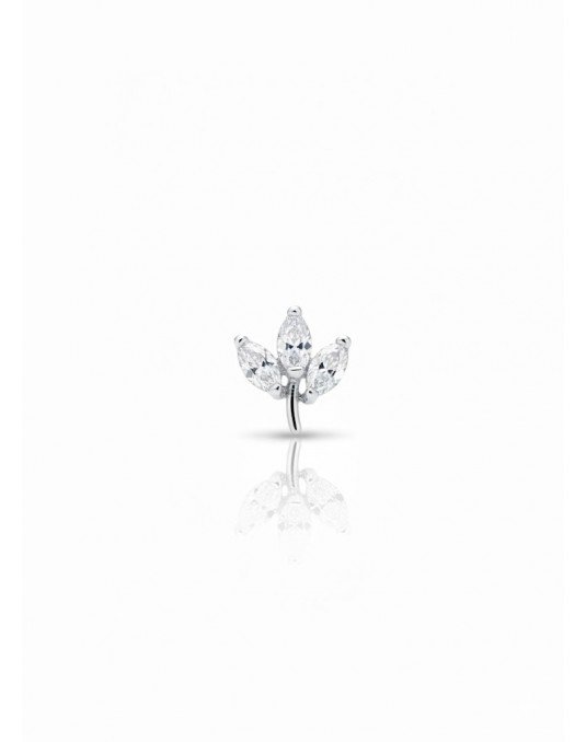 Mono auskaras - Lapeliai. Baltas auksas, praba 585 |Aukseja.lt