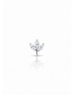 Mono auskaras - Lapeliai. Baltas auksas, praba 585 |Aukseja.lt