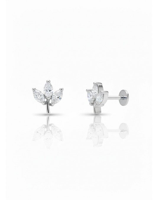 Mono auskaras - Lapeliai. Baltas auksas, praba 585 |Aukseja.lt