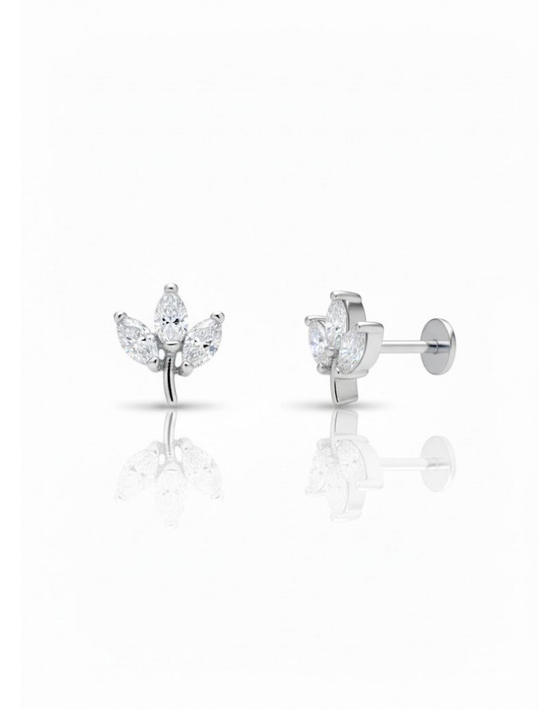 Mono auskaras - Lapeliai. Baltas auksas, praba 585 |Aukseja.lt