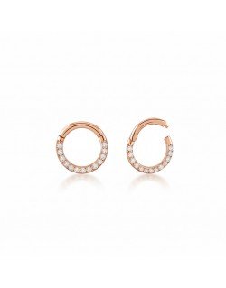 Mono auskaras - Rinkutė su cirkoniais. Baltas auksas, praba 585 | Aukseja.lt