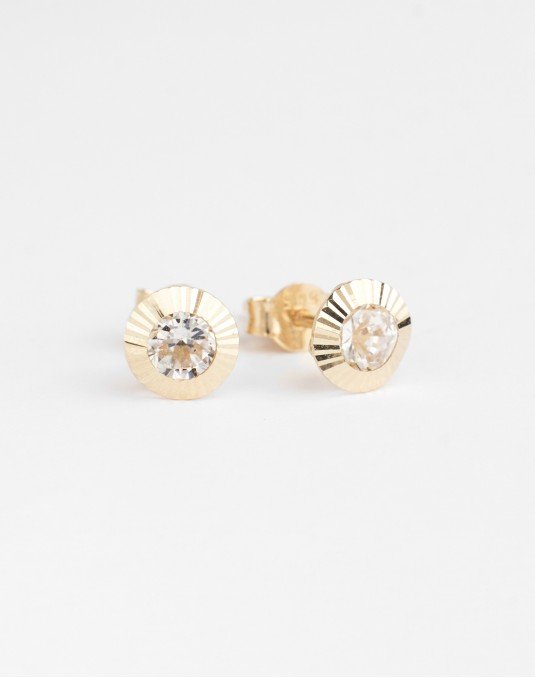 Auskarai - Akutės. Geltonas auksas, praba 585