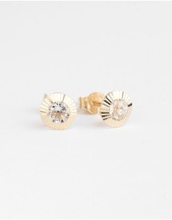 Auskarai - Akutės. Geltonas auksas, praba 585