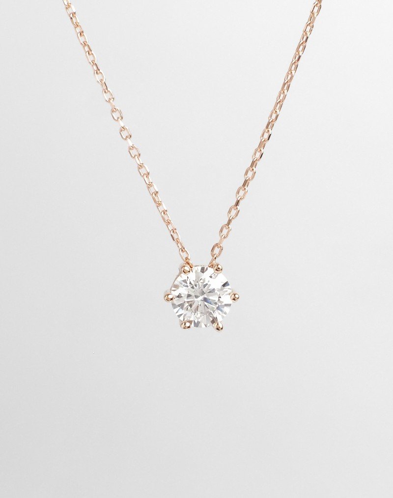 Grandinėlė su pakabuku "Akutė". Rausvas auksas, praba 585. | Aukseja.lt