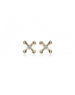 Minimalistiniai auskarai - Bantukas. Rausvas auksas, praba 585 | Aukseja.lt