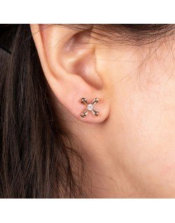 Minimalistiniai auskarai - Bantukas. Rausvas auksas, praba 585 | Aukseja.lt