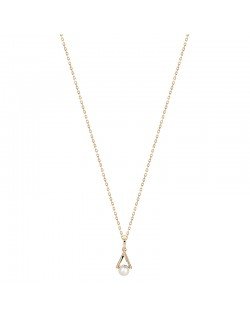 Grandinėlė su pakabuku - "Perliukas"(rausvas auksas)