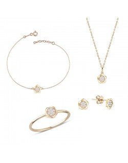 Minimalistiškas kaklo papuošalas su pakabuku - Subtilumas, rausvas auksas, praba 585. | Aukseja.lt