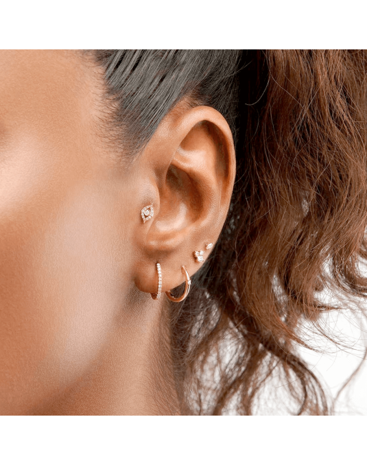 Mono auskaras -  Akutės.  Geltonas auksas, praba 585 | Aukseja.lt