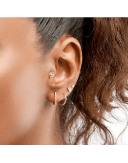 Mono auskaras -  Akutės.  Geltonas auksas, praba 585 | Aukseja.lt