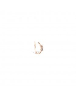 Mono auskaras - Klipsas (clip-on) kremzlei. Baltas auksas, praba 585 | Auskaras - Aukseja.lt