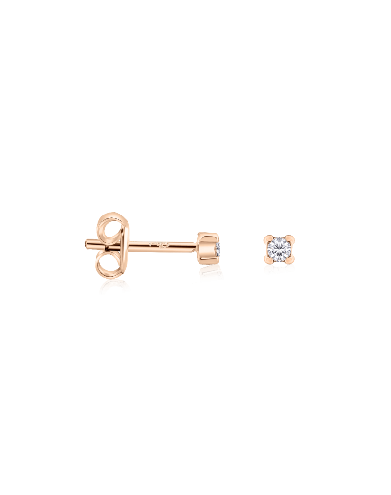 Auksarai Akutės su natūraliais deimantais. Rausvas aukasas, aukšta kokybė ir deimantų švarumas. | Aukseja.lt