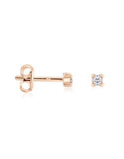 Auksarai Akutės su natūraliais deimantais. Rausvas aukasas, aukšta kokybė ir deimantų švarumas. | Aukseja.lt