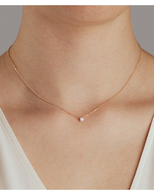 Auksinė grandinėlė su psksbuku - akutė. Rausvas aukasa 585 | Aukseja.lt