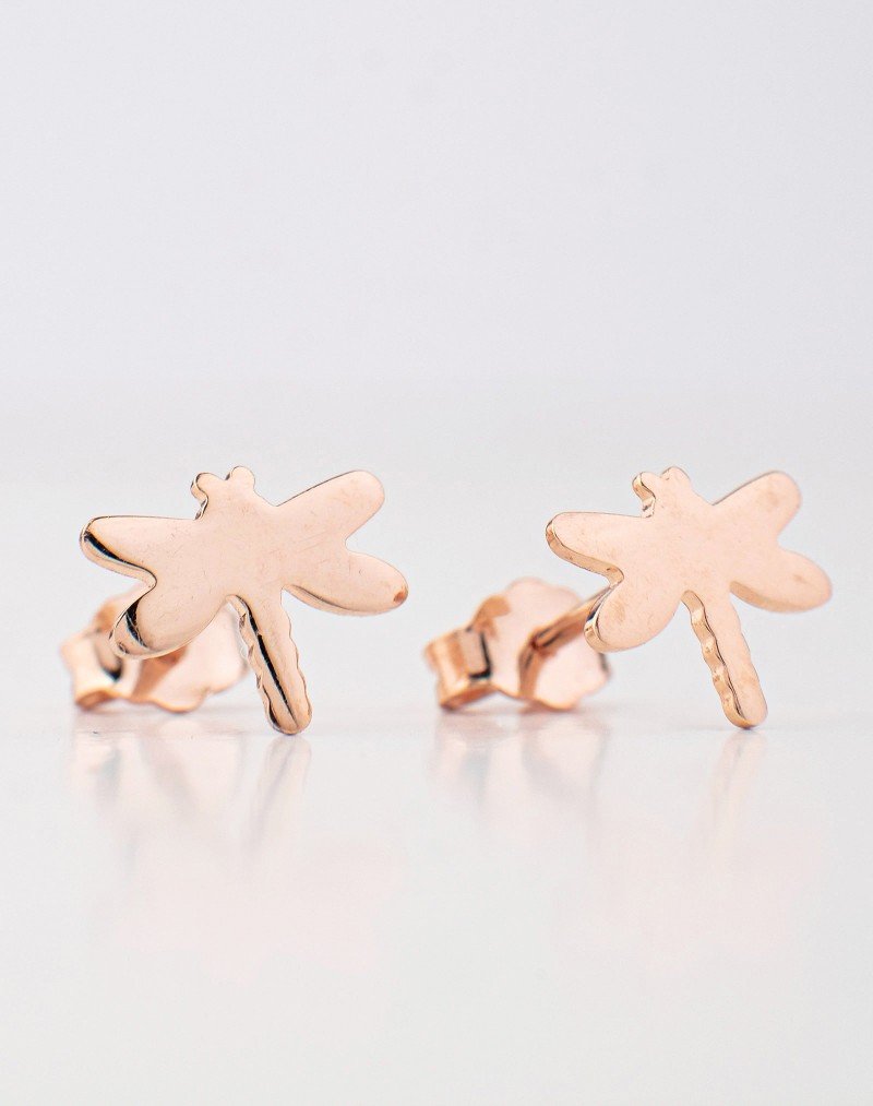 Auskarai Musytės. Rausvas auksas, praba 585 | Aukseja.lt