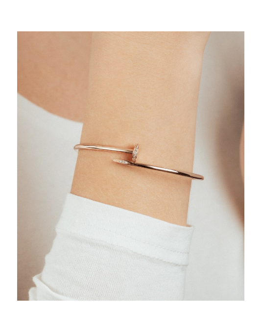 Apyrankė "Vinis". Rausvas auksas, praba 585 | Aukseja.lt