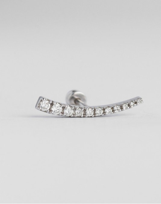 Mono auskaras - Kometa.  Baltas auksas, praba 585 | Aukseja.lt