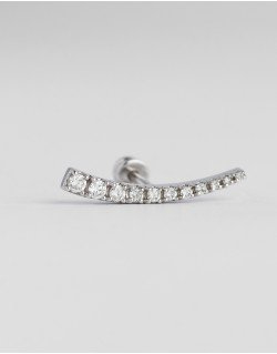 Mono auskaras - Kometa.  Baltas auksas, praba 585 | Aukseja.lt