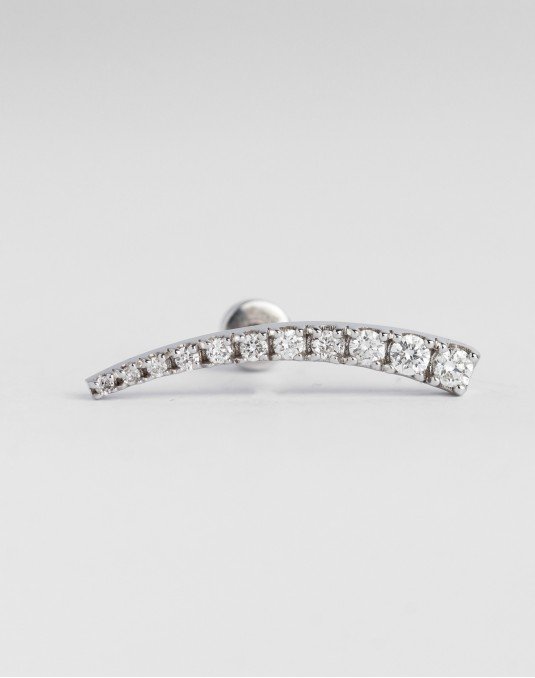 Mono auskaras - Kometa.  Baltas auksas, praba 585 | Aukseja.lt