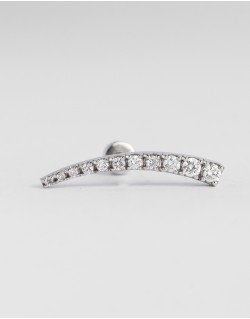 Mono auskaras - Kometa.  Baltas auksas, praba 585 | Aukseja.lt